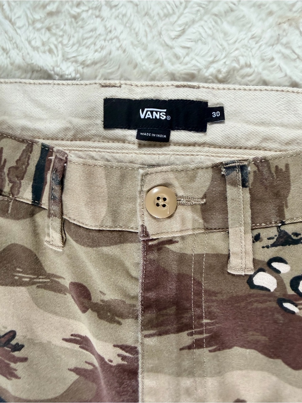 Vans x National Geographic Camo Men's Pants - Size 30 - Yr 2020 Limited Edition - Picture 4 of 8